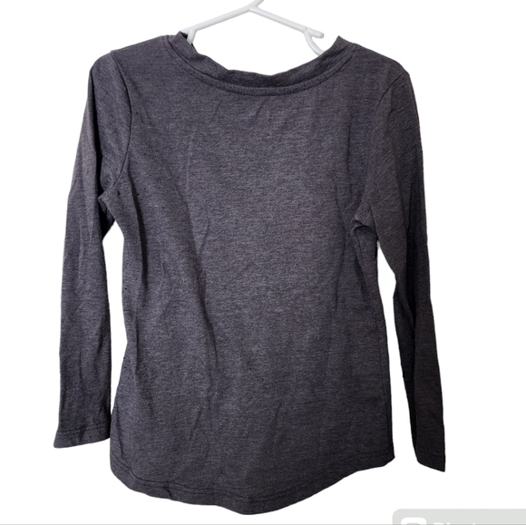 Harry Potter Girl's Long Sleeve Shirt - Deathly Hallows Symbol - Picture 2 of 3